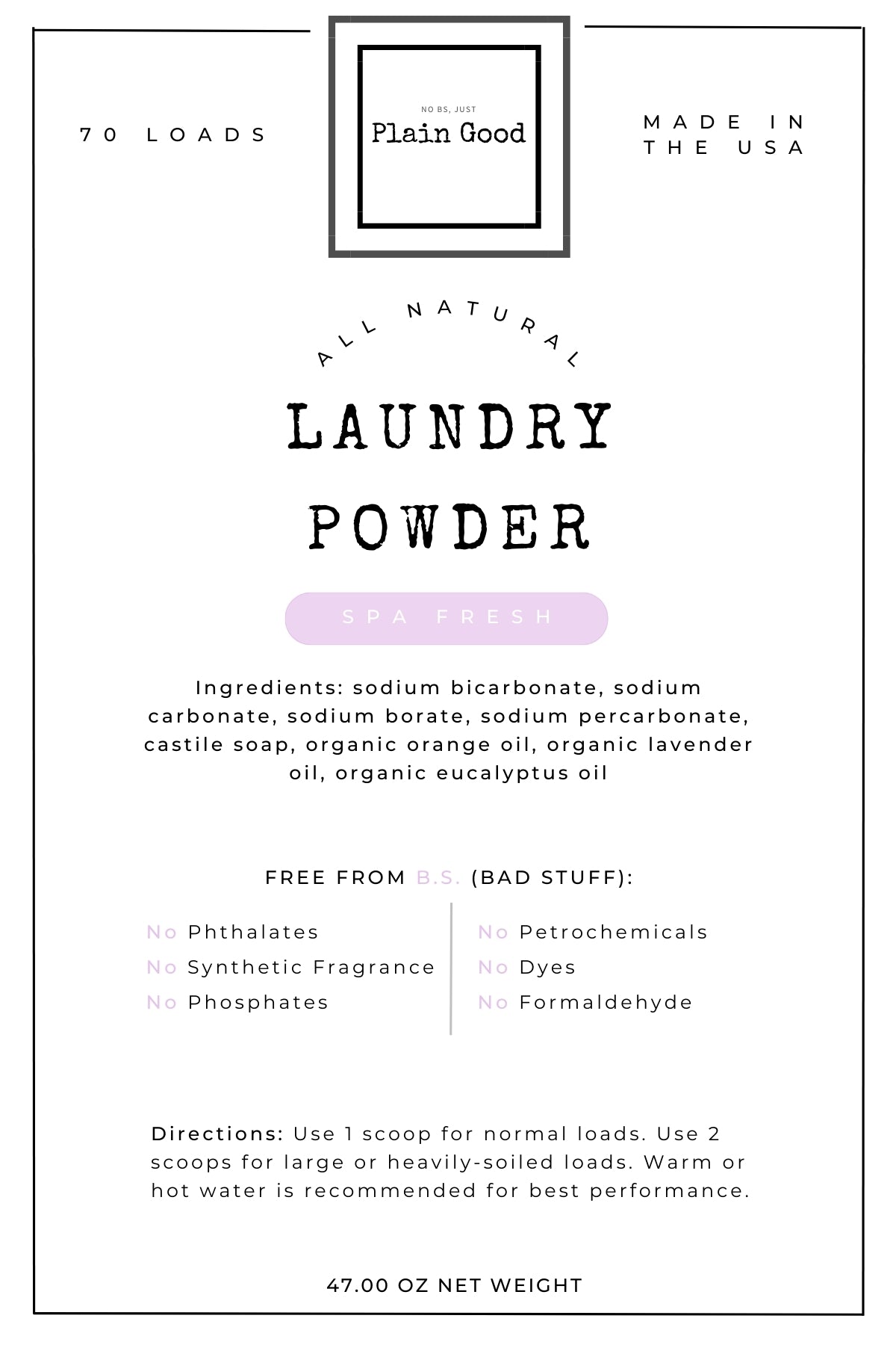 Laundry Detergent - Spa Fresh